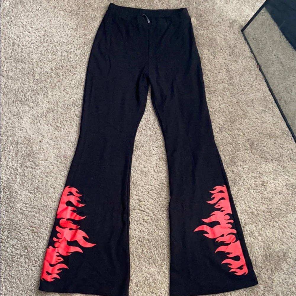 Fashion Nova Flame Bell Bottoms